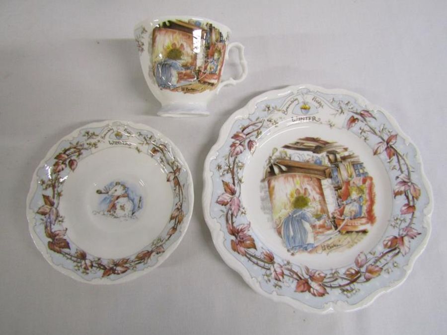 Royal Doulton Brambly Hedge 'Four Seasons' collection comprising teacups, saucers and plates - Image 2 of 10