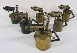 6 blow torches includes - Chas Twigg & Co, Topstar, Bladon B66, British Made etc