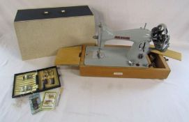 Janome Deluxe Mark 1 'novum' sewing machine with cased embroidery kit