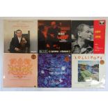 6 vinyl records - 'Lollipops' Sir Thomas Beecham - ASD 259 HMV White and gold label - Holst 'The