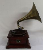 Reproduction HMV table top gramophone