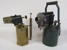 Large green blow lamp and Sievert blow torch