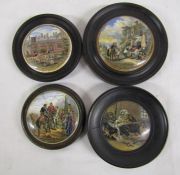 4 framed pot lids