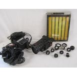 Panasonic F2 CCD WVP-F2EB camcorder, Paterson proof printer and a selection of lenses including