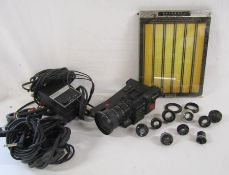 Panasonic F2 CCD WVP-F2EB camcorder, Paterson proof printer and a selection of lenses including