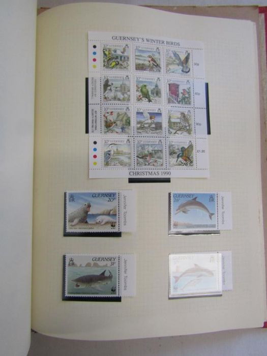 7 albums of stamps from Great Britain and another album of The Channel Islands stamps - Image 17 of 21