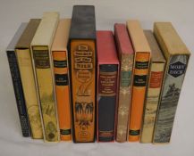 10 Folio Society books including Moby Dick & Diary Of A Country Parson
