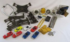 Hornby by Meccano track, Meccano, toy cars and 2 lighters
