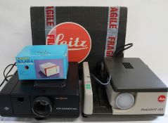 Leitz Pradovit 153 projector & one other and slide viewer