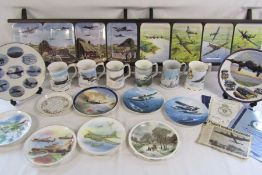 Collector plates - Royal Worcester,  Wedgwood, Davenport 'The Battle of Britain Memorial Flight' '