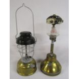 Bialaddin lantern and a Tilley lamp