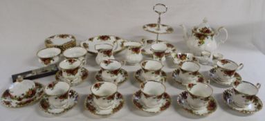 Royal Albert Old Country Roses part tea service - approx. 41 pieces