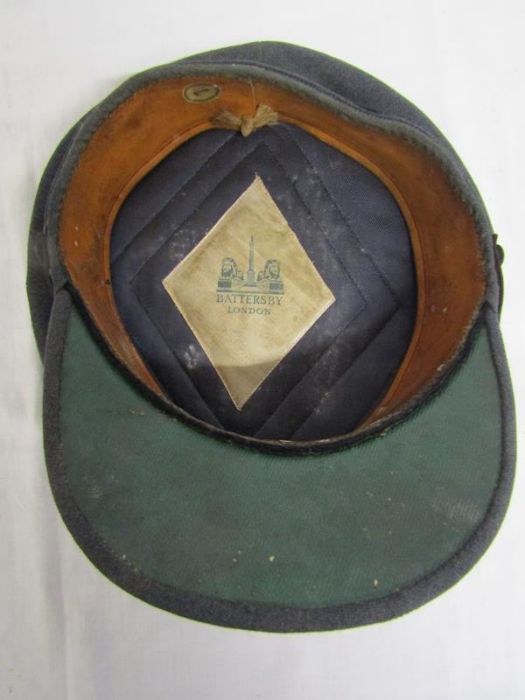 RAF Officers peaked service dress cap - Battersby London - hand written name J.H Younger, Field - Image 3 of 15