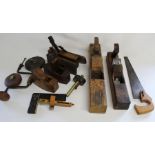 Selection of wood working tools