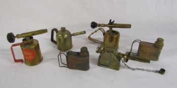 6 small blow lamps including - Britinol, Bladon B46, Vulcano Alemania, Lamb No1