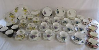 Collection of tea sets including Paragon Sunset and Old Royal etc