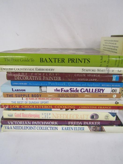 Mixed collection of books including price guide to Baxter prints, V&A needlepoint collection, - Image 2 of 4