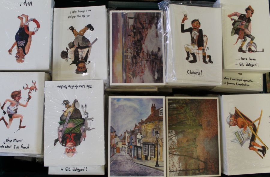 Large quantity of David Cuppleditch postcards (unopened) 50+ packets including Lincolnshire
