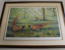 Large framed limited edition print "Winner Takes All" 286 / 850 signed in pencil Robert Fuller 57.