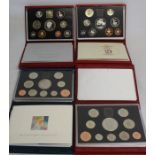 4 Royal Mint Deluxe Proof Coin Sets:- 1996 - 25 Years of Decimalisation, 1998 - 10 Coin Sets x 2,