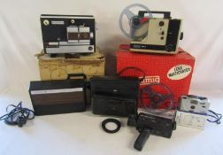 Prinz Cabaret 2000 8mm projector, Eumig 614D super 8 & standard 8 projector - Bell & Howell 2144