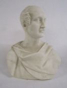 Prince Albert parian ware bust - W.H.Kerr & Co Worcester, circa 1855, impressed mark E.J Jones