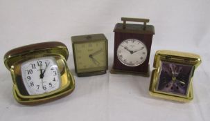 Miniature mantel clocks and travel clocks - Europa, Swiza and Acctim