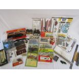 Collection of 00 model kits includes signal box, footbridge, Girder bridge etc