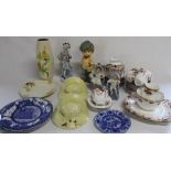 Selection of crockery and metal ware