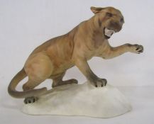 Beswick matt Puma on a rock 1704
