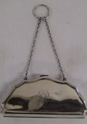 Henry Williamson Ltd Birmingham 1915 silver evening purse with monogram - total weight approx. 1.