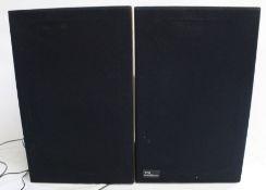 Pair of TDL speakers - model BS-2, 24cm w x 23cm d x 38ch h