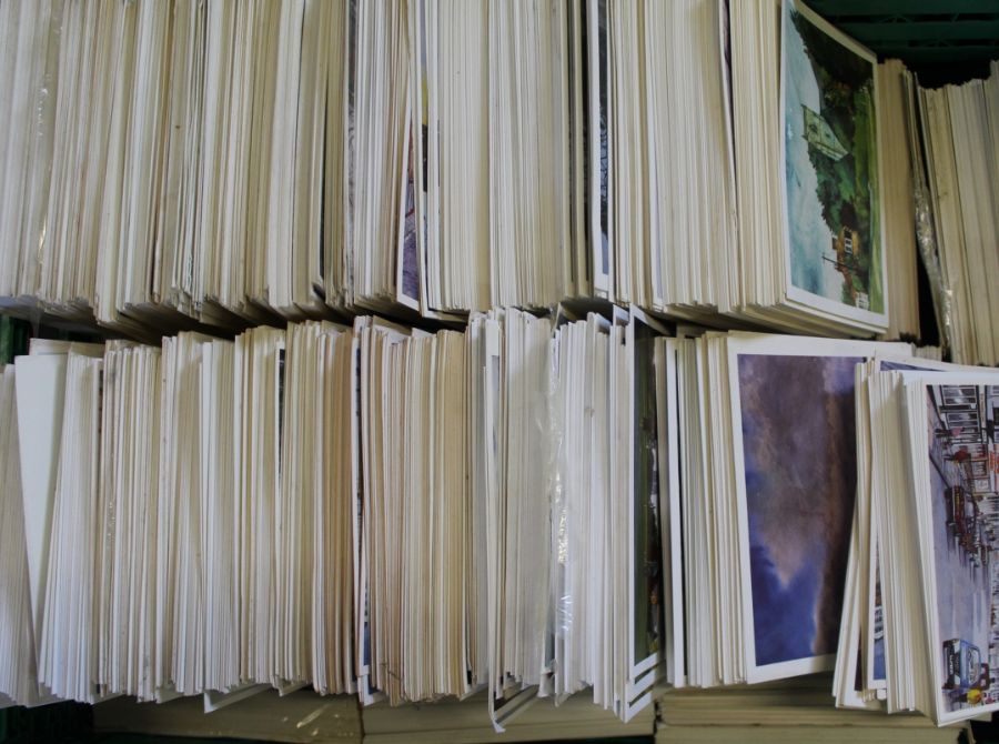 Large quantity of David Cuppleditch loose postcards from the Estate of D Cuppleditch