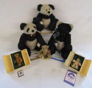 6 teddy bears - 'Fergus' Bear by Maria Adams 387/300 - 'Stardust' by Wendy-Sue Wilkinson 637/