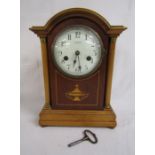 Wm Maggs Forest Gate mantel clock approx. 32cm H x 23cm W x 12cm D