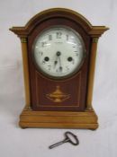 Wm Maggs Forest Gate mantel clock approx. 32cm H x 23cm W x 12cm D