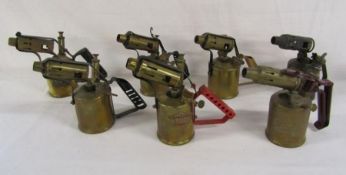 7 blow torches includes - Optimus 411, Bladon, Veritas, Radius No 52B, Governor, Thomson Brown