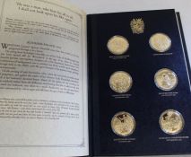 The Churchill Centenary Trust sterling silver gilt proof edition of 24 medals, limited edition no