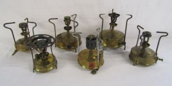 6 camping stoves includes - Bladon, Burmos, RM, England also Zora burner, Optimus 00 Sweden