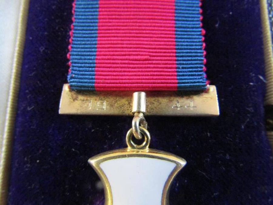 George VI enamelled Distinguished Service Order Medal in the original presentation case marked - Image 8 of 18
