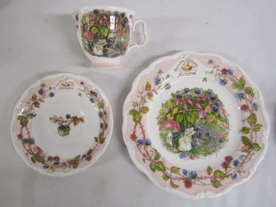 Royal Doulton Brambly Hedge 'Four Seasons' collection comprising teacups, saucers and plates - Image 4 of 10