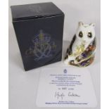 Royal Crown Derby Endangered Species Imperial Panda with certificate No. 987 of 1000 commissioned by