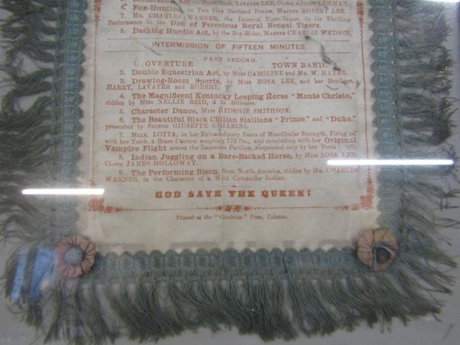 Framed Chiarini's Royal Italian Circus programme, dated Friday Evening December 24th 1880 approx. - Image 4 of 4