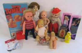 Collection of dolls to include Palitoy Tippy Tumble with box and instructions, Palitoy dolls