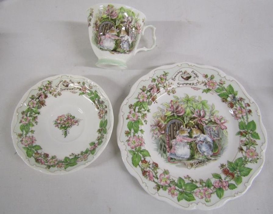 Royal Doulton Brambly Hedge 'Four Seasons' collection comprising teacups, saucers and plates - Image 6 of 10