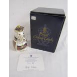 Royal Crown Derby 'Scottish Terrier' sinclair tartan limited edition 277/500 paperweight