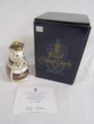 Royal Crown Derby 'Scottish Terrier' sinclair tartan limited edition 277/500 paperweight