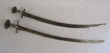 Pair of replica swords approx. 87cm