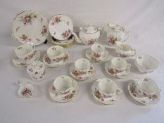 Royal Crown Derby 'Derby Posies' tea set with cake plate, hot water jug etc