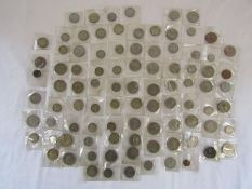 Collection of George VI and Elizabeth II coins - crowns, shilling, six pence, half crown etc